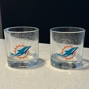 Jack Daniel’s Miami Dolphins Logo Glass Set